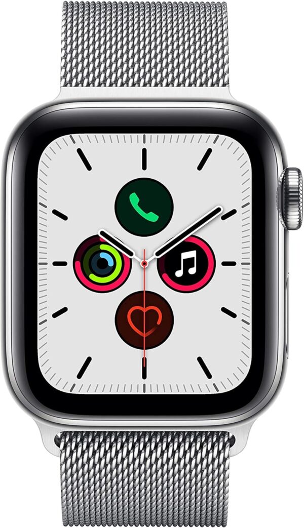 Apple Watch Series 5 (GPS + Cellular, 40mm) - ​ Stainless Steel Case with Milanese Loop - Image 2